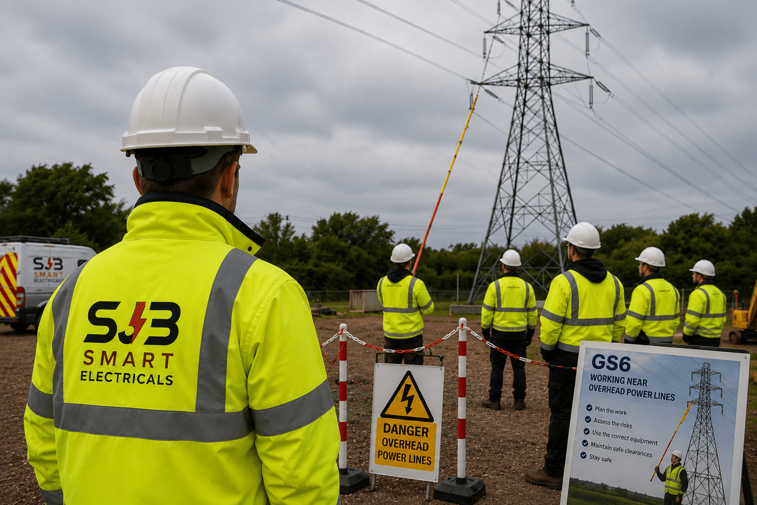 GS6 working near overhead power lines training